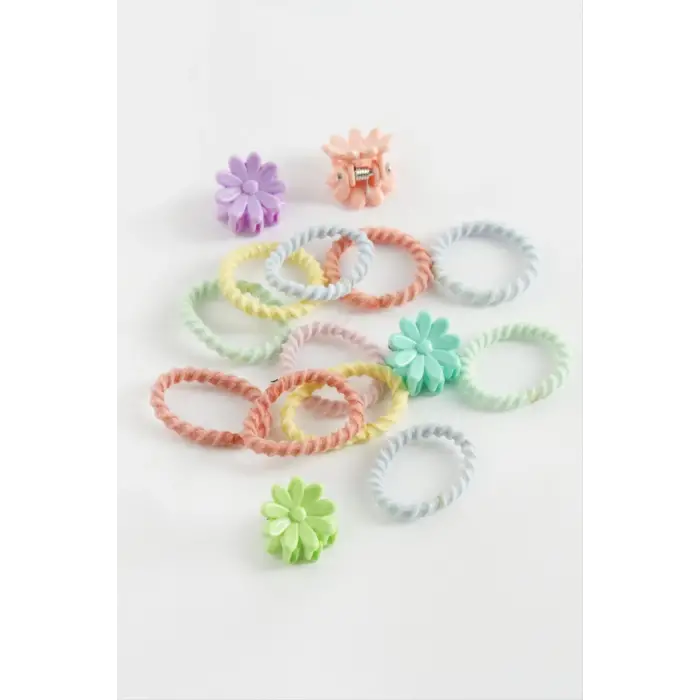 Papatya Mandal Lastikli Toka 14 Adet