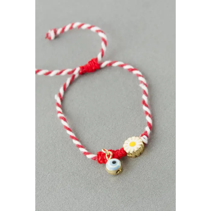 Papatya Nazar Marteniçka İp Bileklik