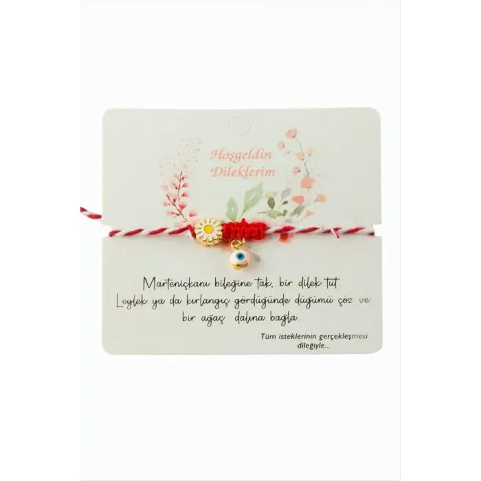 Papatya Nazar Marteniçka İp Bileklik