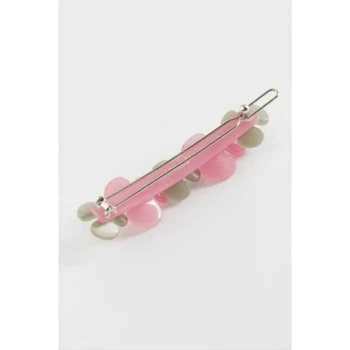 Papatya Taşlı Klipsli Toka