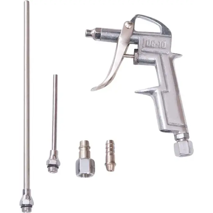 Parça Metal Uzun Ve Kısa Hava Tabancası Seti - Hava Püskürtme Ve Temizleme Aracı