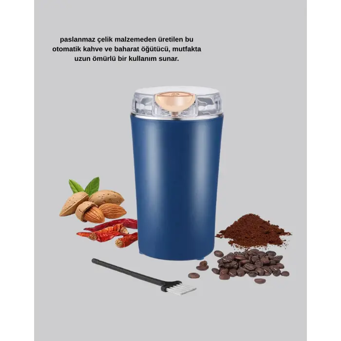 Paslanmaz Çelik Kahve ve Baharat Öğütücü – Otomatik Mekanizma