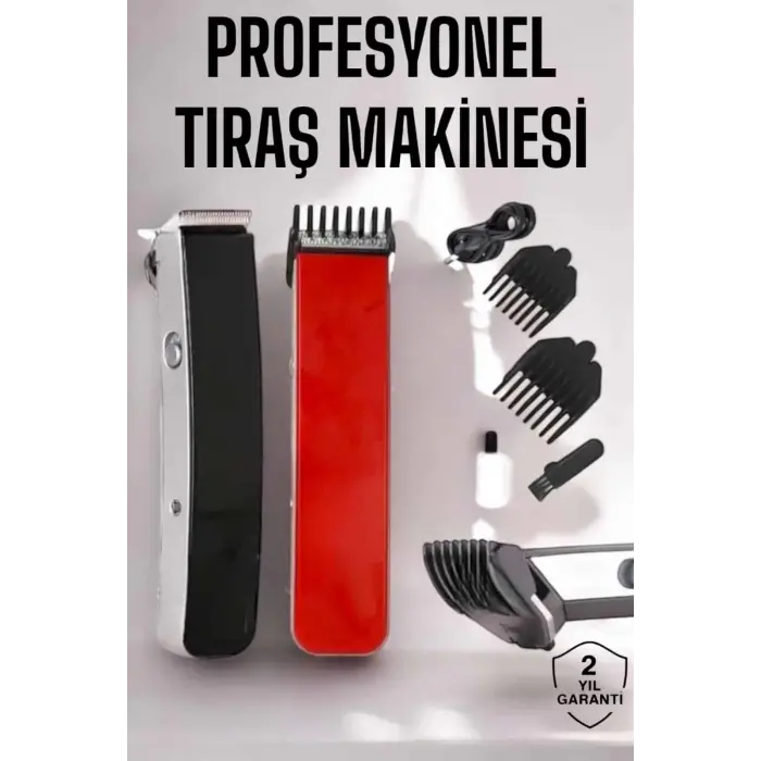 Paslanmaz Çelik Şarjlı Tıraş Makinesi Pratik ve Keskin Performans