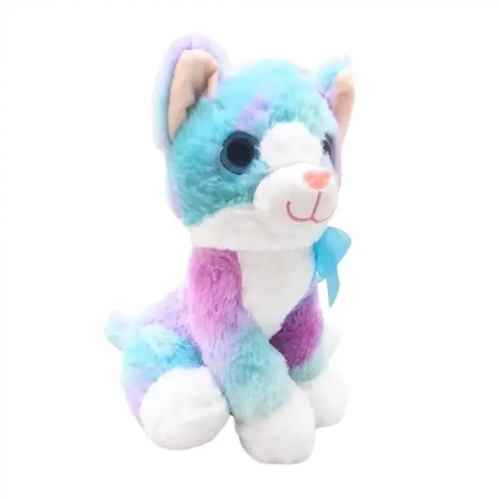 PELUŞ 30CM RENKLİ KEDİ HALLEY