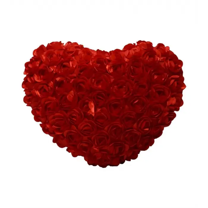 PELUŞ GÜLLÜ YASTIK HALLEY