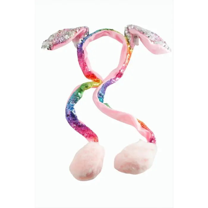 Peluş Hareketli Işıklı Tavşan Taç