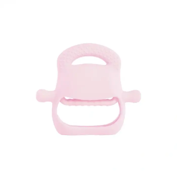 Pembe Bebek Silikon Diş Kaşıyıcı