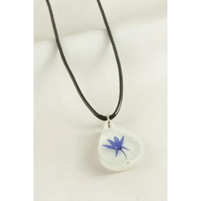 Peygamber Çiçeği Damla Epoksi Kolye