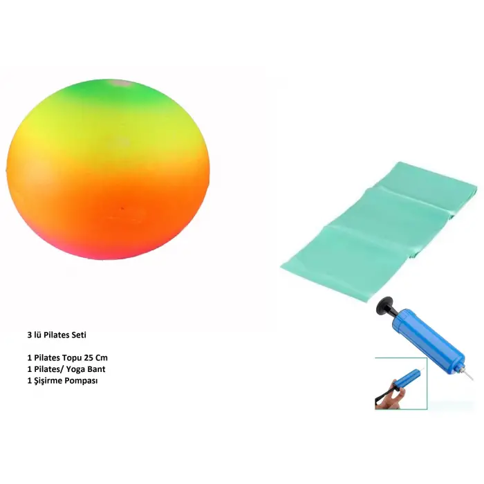 Pilates Seti - Top - Pompa - Bant (336336)
