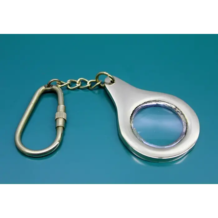 Pirinç Büyüteç Anahtarlık Mini Boy