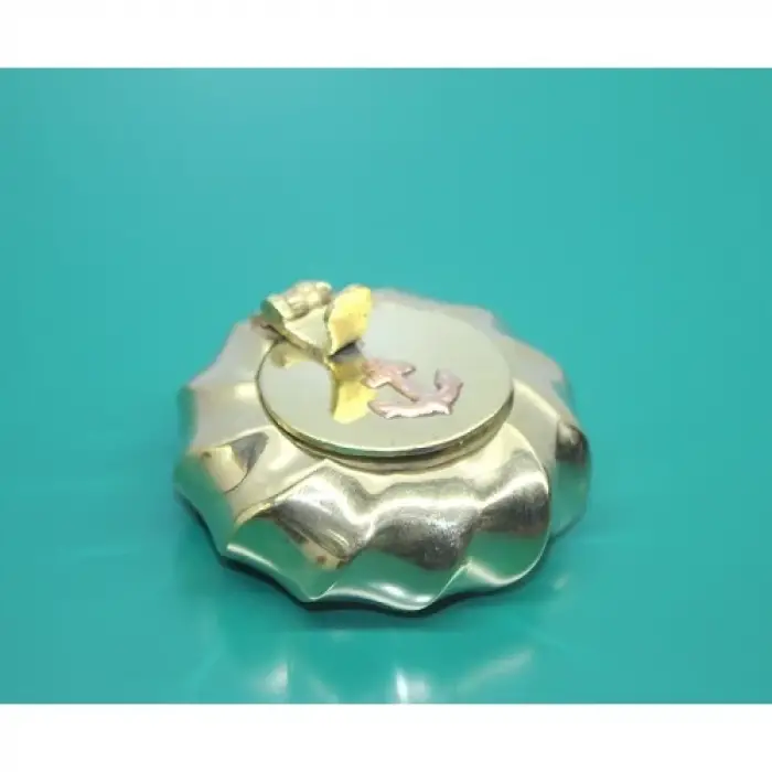 Pirinç Çapalı Kapaklı Küllük 6 Cm