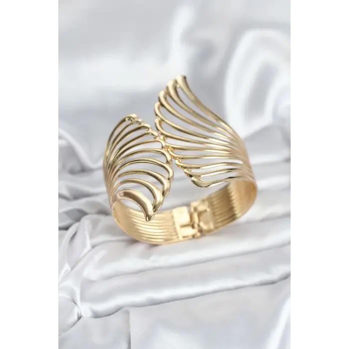 Pirinç Gold Renk Vintage Kadın Bileklik