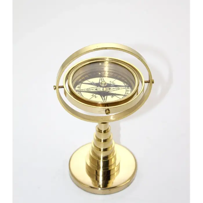 Pirinç Masa Üstü Pusula Model 1