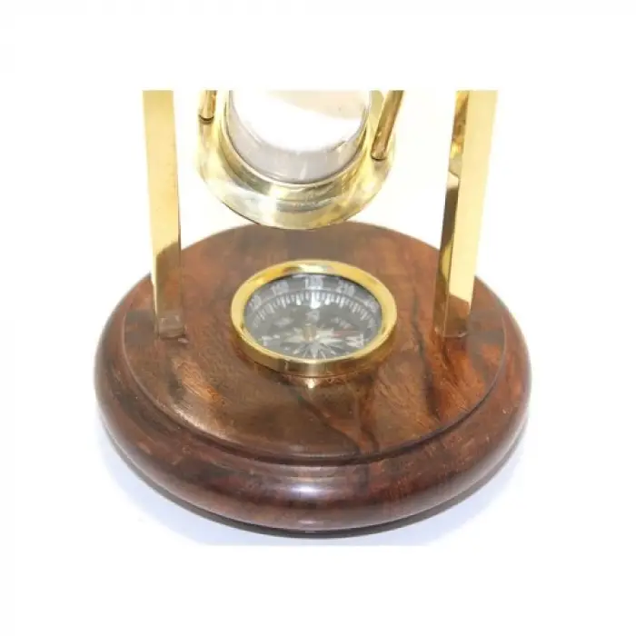 Pirinç Pusulalı Kum Saati Model 5