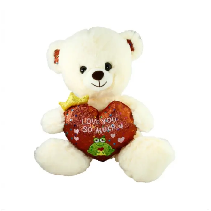 PJH2323 PELUŞ 30CM I LOVE YOU KALPLİ AYI -VRD
