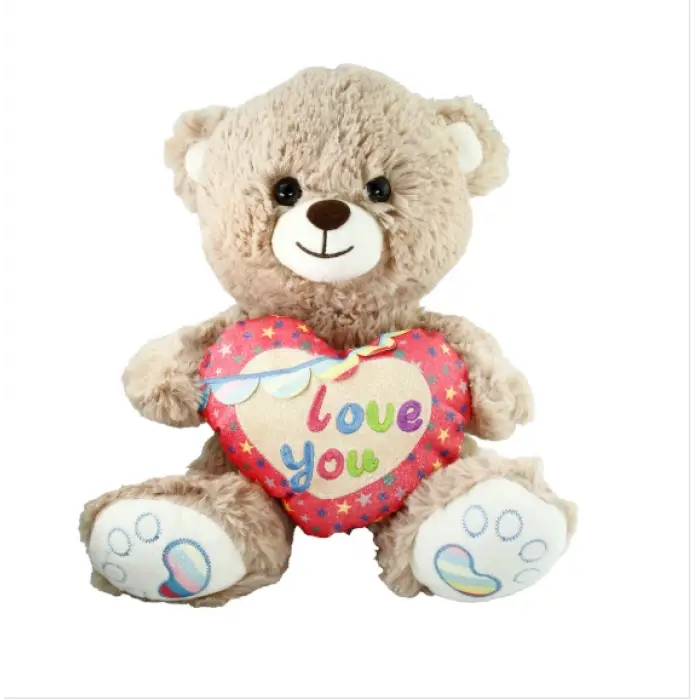 PJH2324 PELUŞ 30CM LOVE YOU KALPLİ AYI -VRD