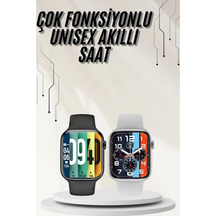 Plastik Kordonlu Kalp Atışı Uyku Takibi ve Çağrı Cevaplayabilen Akıllı Saat