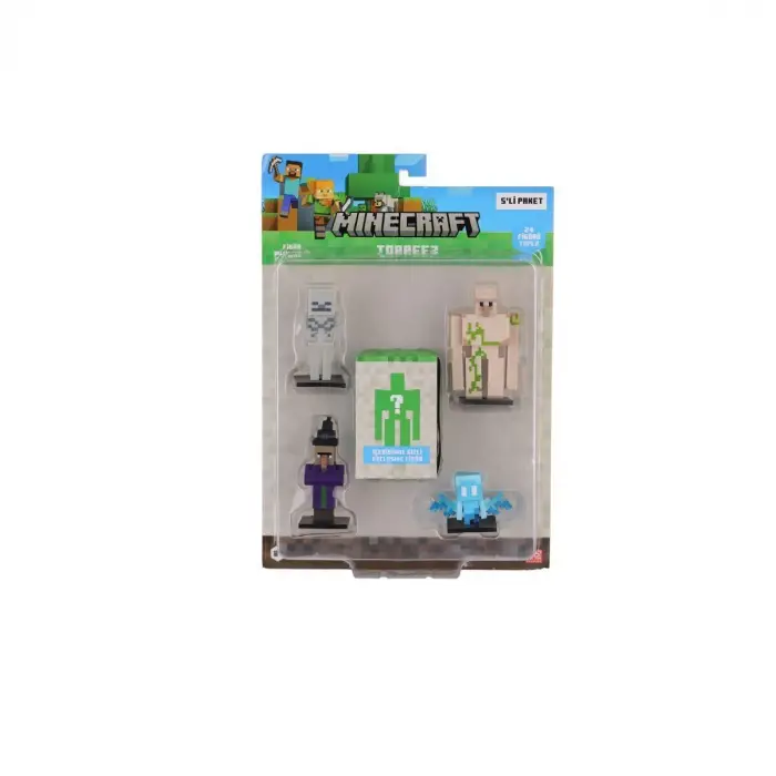 PMI MC2040 Minecraft 3D Figür Toppeez 5li Set