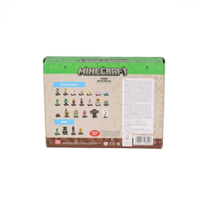 PMI MC2070 Minecraft 3D Figür Toppeez 8li Delüks Set