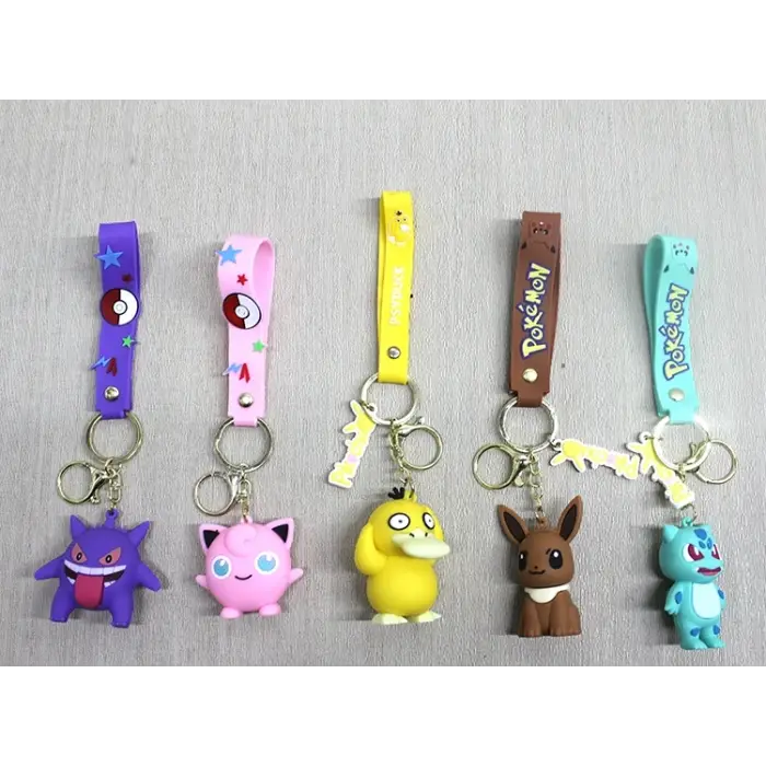 Pokemon Serisi  Karakterler Silikon Anahtarlık
