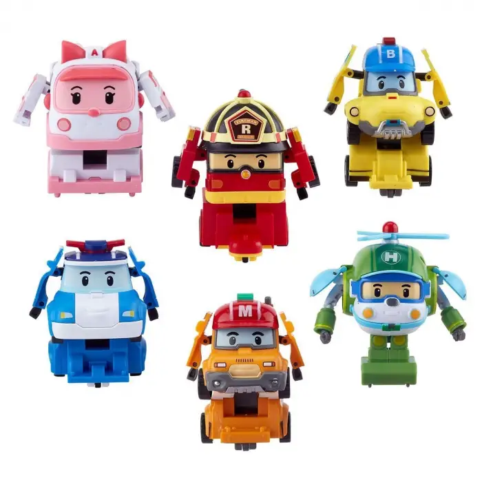 POLI ZR-915 Robocar Poli Quick Transforming Mini Rescue Deluxe Set