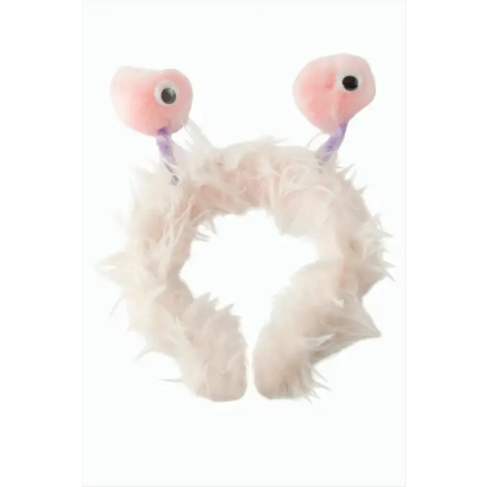 Ponpon Gözlü Tüylü Taç