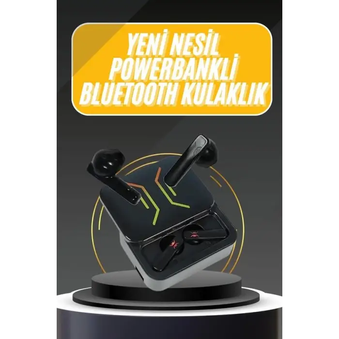 Powerbank Bluetooth Kulaklık  Kulaklığı Yüksek Ses Kaliteli