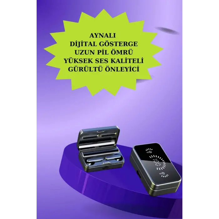 Powerbank Bluetooth Kulaklık Ve Yeni Model Akıllı Saat Seti ANC Özelliği Dokunamatik