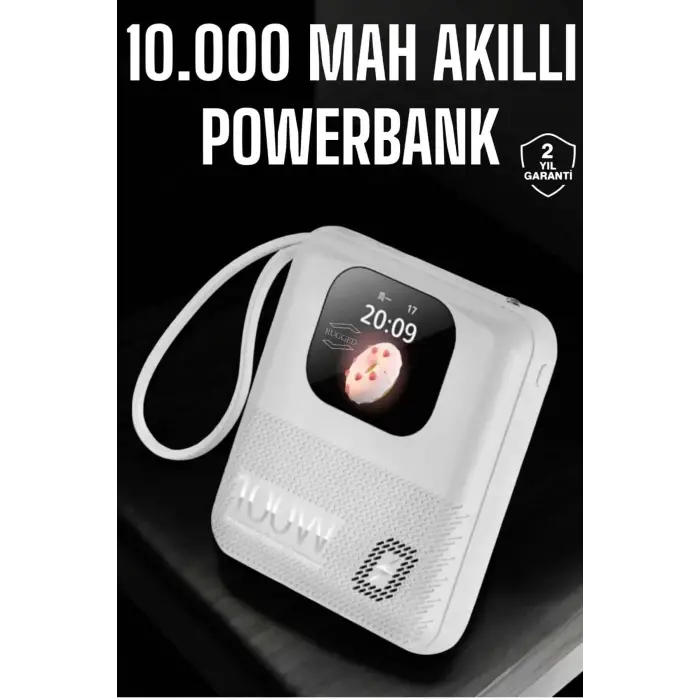 Powerbank Ekranlı Çok Fonksiyonlu Müzik Dinleme Kitap Okuma
