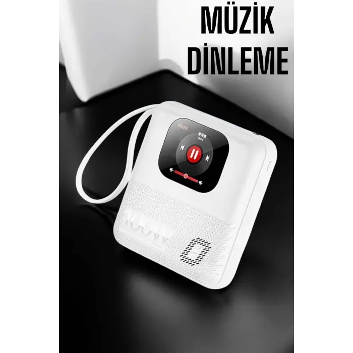 Powerbank Ekranlı Çok Fonksiyonlu Müzik Dinleme Kitap Okuma