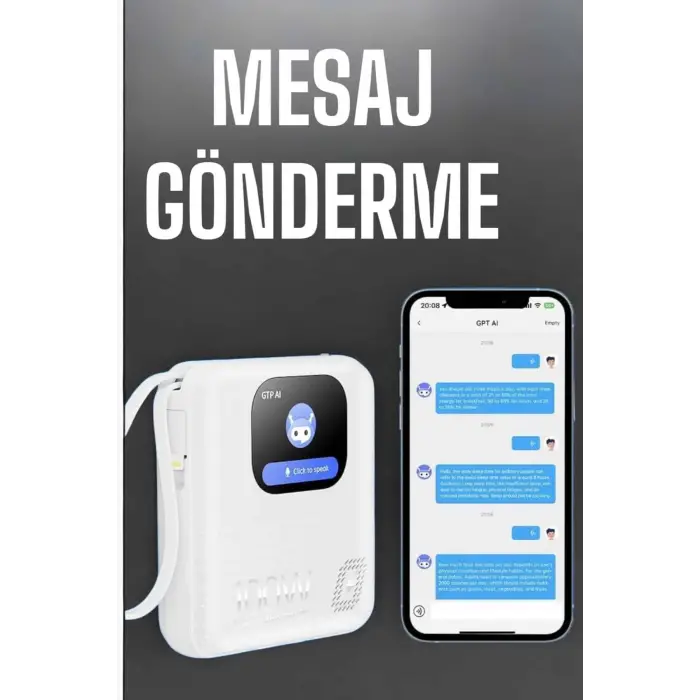 Powerbank Ekranlı Çok Fonksiyonlu Müzik Dinleme Kitap Okuma