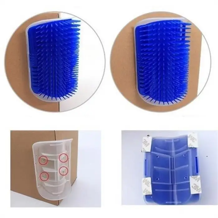 Pratik Kedi Tüyü Kaşıma Ve Tarama Aparatı Duvara Monte Kaşıma Aleti