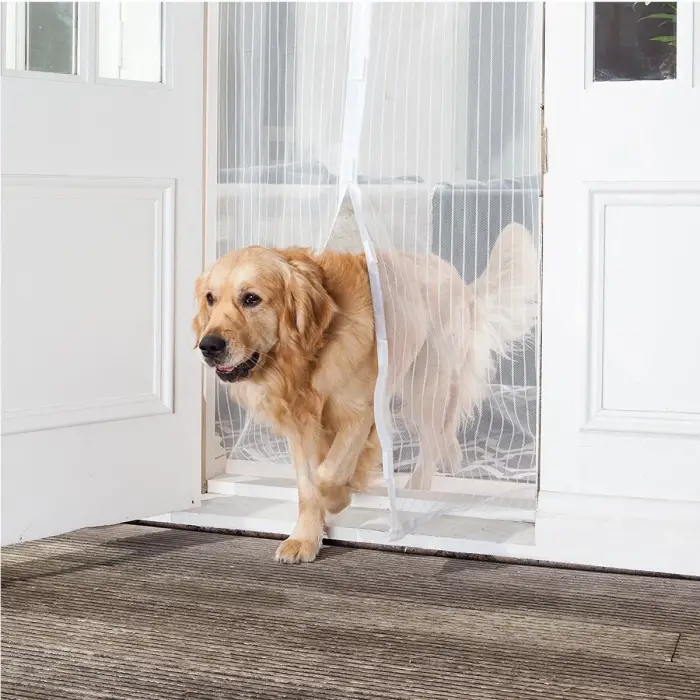 Pratik Manyetik Mıknatıslı Beyaz Kapı Pencere Sineklik Tülü 115 X 210 Cm