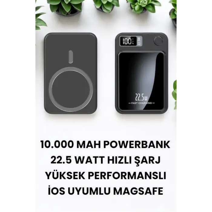 Pratik ve Taşınabilir 10.000 mAh Wireless Powerbank Hızlı Şarj Avantajı
