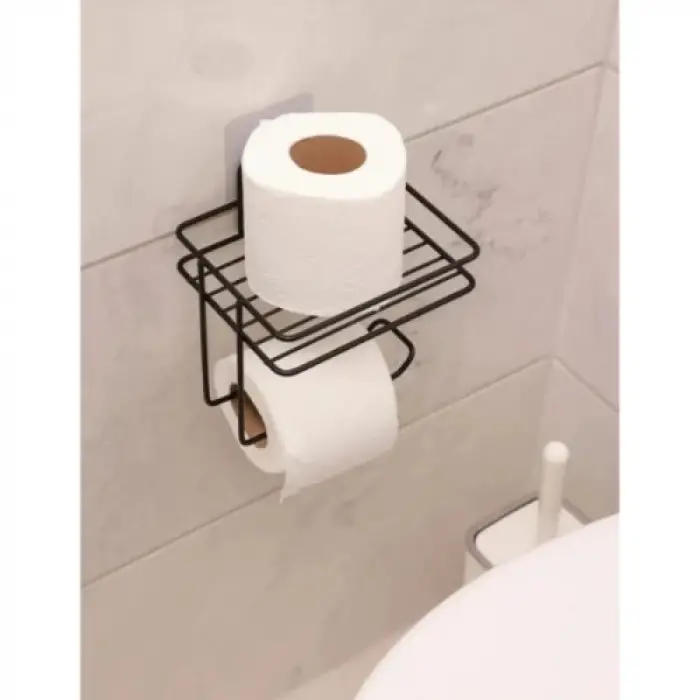 Pratik Yapışkanlı Metal Tuvalet Kağıdı Tutucu