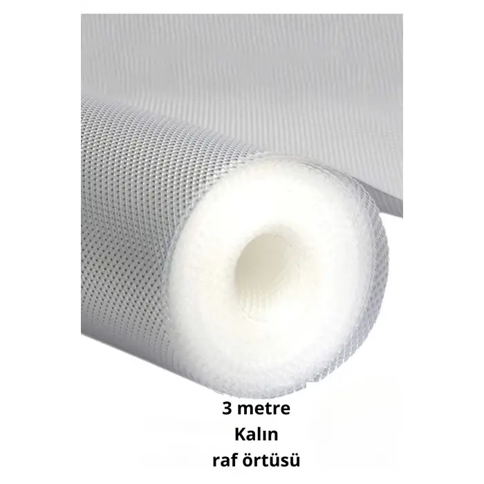 Premium 3 Metre Pıtırcıklı Kaydırmaz Şeffaf Raf Örtüsü Halı Kaydırmaz 45 CmX3M Kalın Kaliteli Folyo