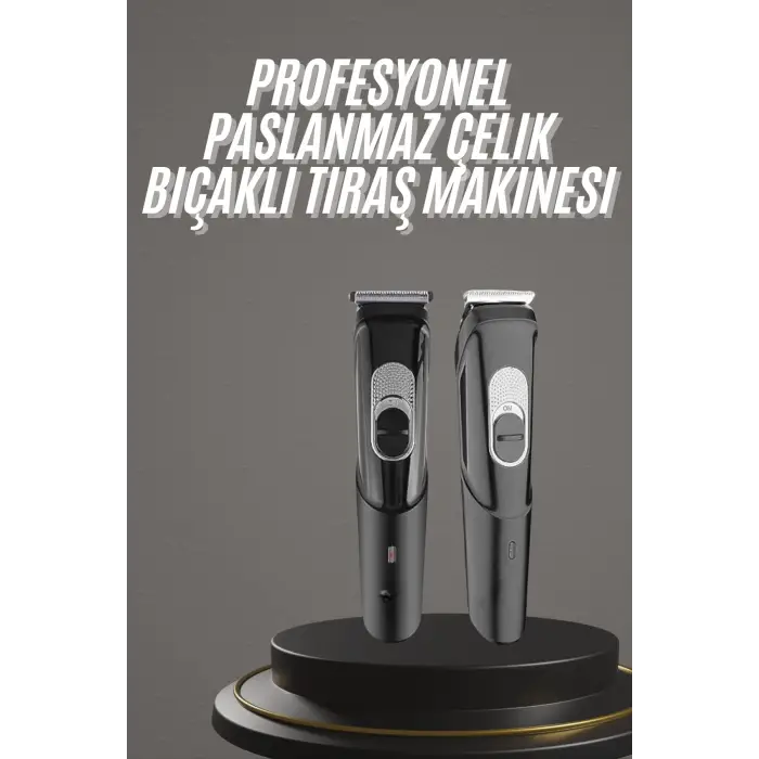 Pro Şarjlı Saç Sakal Tıraş Makinesi Ense Kesme Makinesi Lazer Öncesi Kısaltma