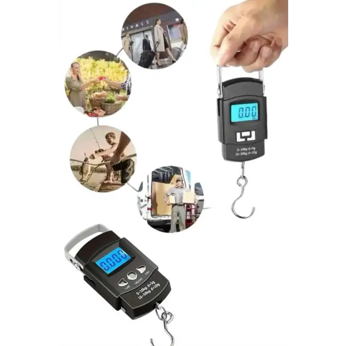 Profesyonel El Terazisi El Kantarı 50 Kg Dijital Göstergeli Tartı