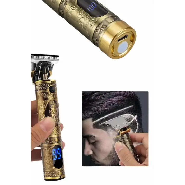 Profesyonel Ense Tıraşına Uygun Çizik Tıraş Makinesi Uzun Ömürlü Göstergeli