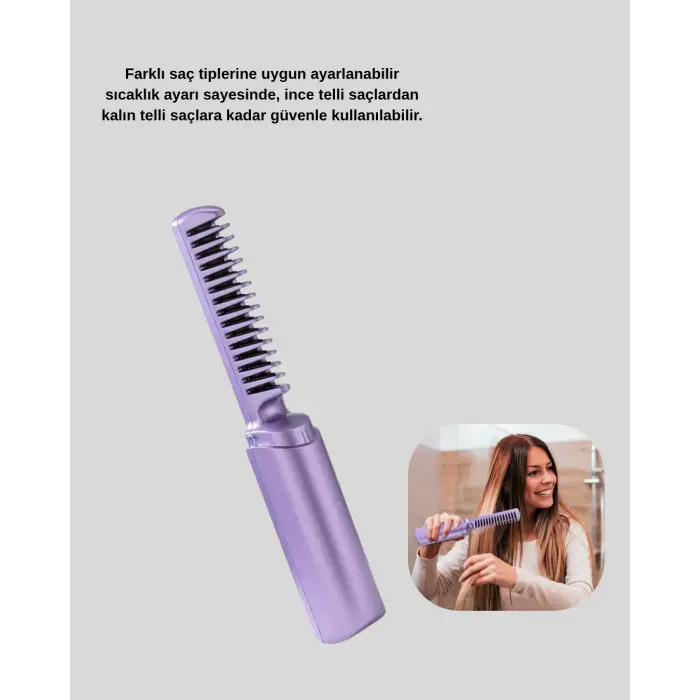 Profesyonel Saç Düzleştirici – Saç Tipine Göre Ayarlanabilir Sıcaklık ve Koruma
