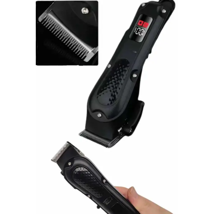 Profesyonel Saç Kesme Aleti Dijital Saç Sakal Tıraş Makinesi Uzun Ömürlü