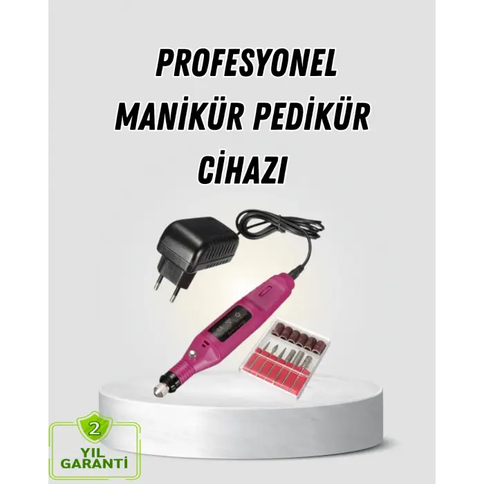 Profesyonel Tırnak Manikür Aleti – Şarjlı, Ayarlanabilir Hız, Düşük Titreşim ve Sessiz Motor Teknolojisi