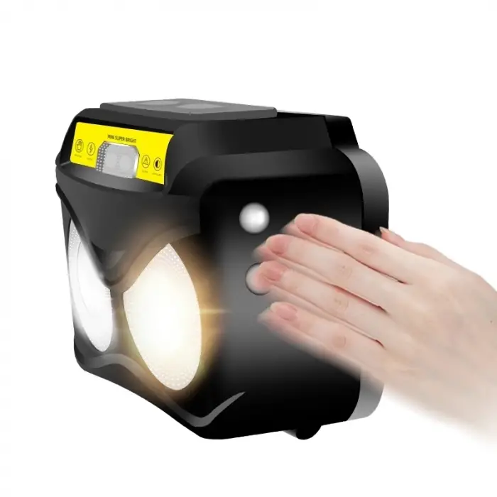 Ps-190 1000 Lümen Usb Şarj Edilebilir Hareket Sensörlü Suya Dayanıklı Kafa Lambası