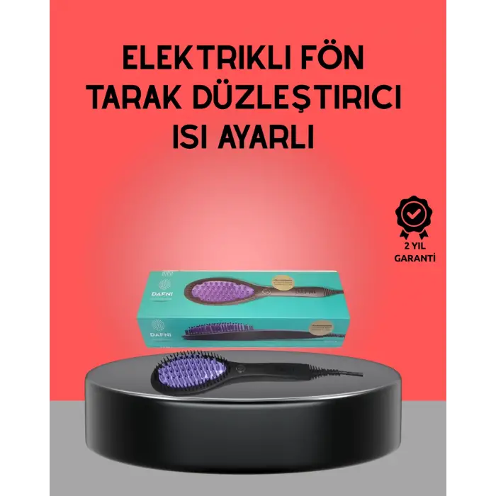 PTC Seramik Teknolojili Saç Düzleştirici Tarak Tüm Saç Tipleri İçin Uygun