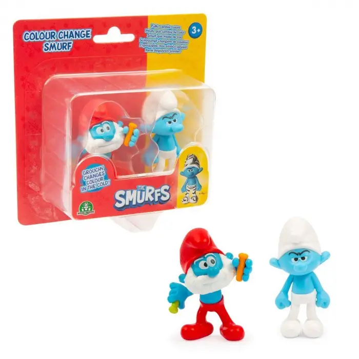 PUF34000 Şirinler Renk Değiştiren 2li Figür Paketi - 1 Adet Stokta Olan Gönderilir