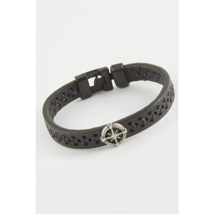 Pusula Kaliteli Suni Deri Bileklik