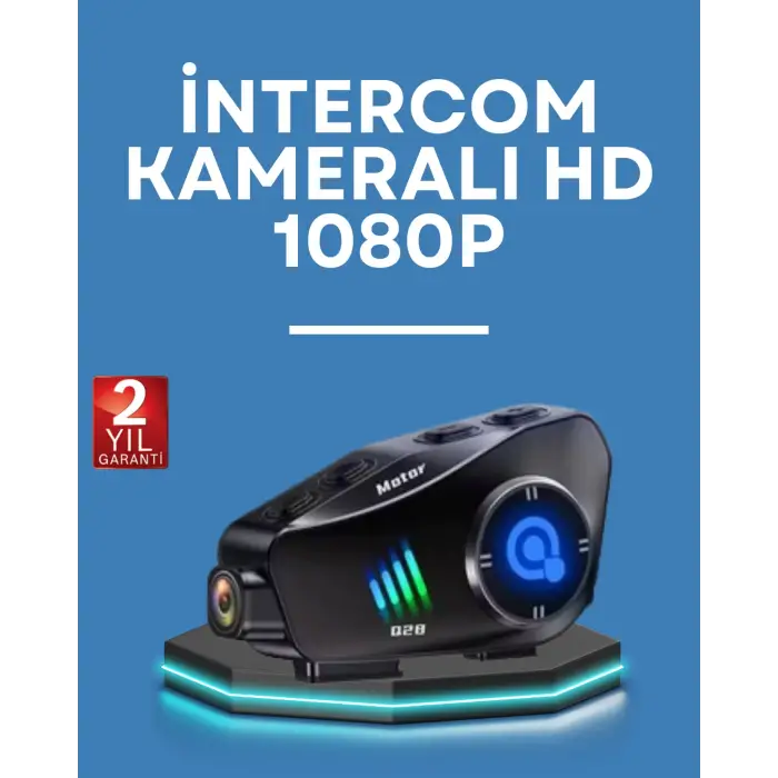 Q28 Kask Kulaklık 1080P HD Kamera – Bluetooth 5.3, Su Geçirmez, Gürültü Azaltma