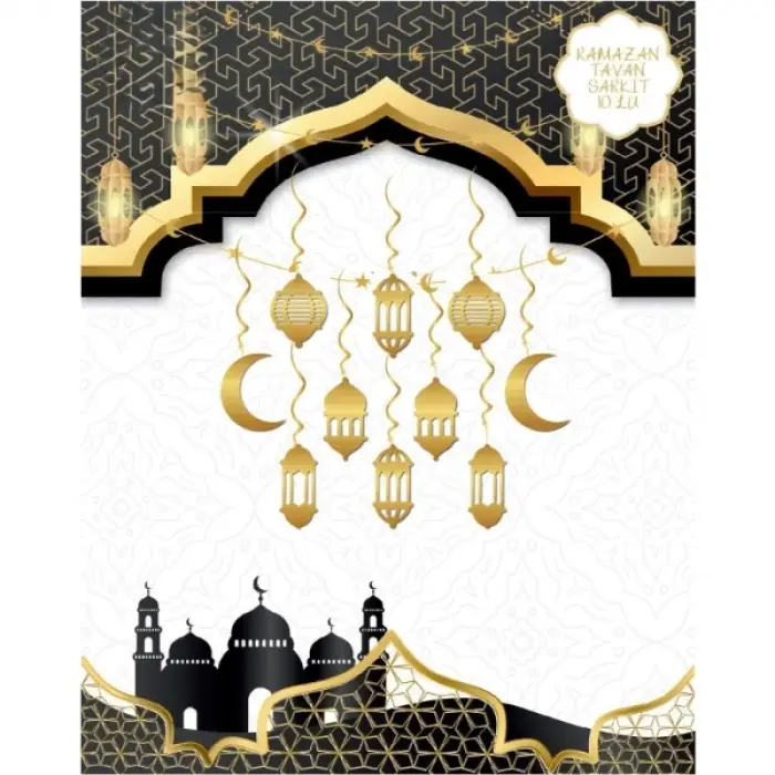 Ramazan Tavan Süsü 10lu Metalize Gold