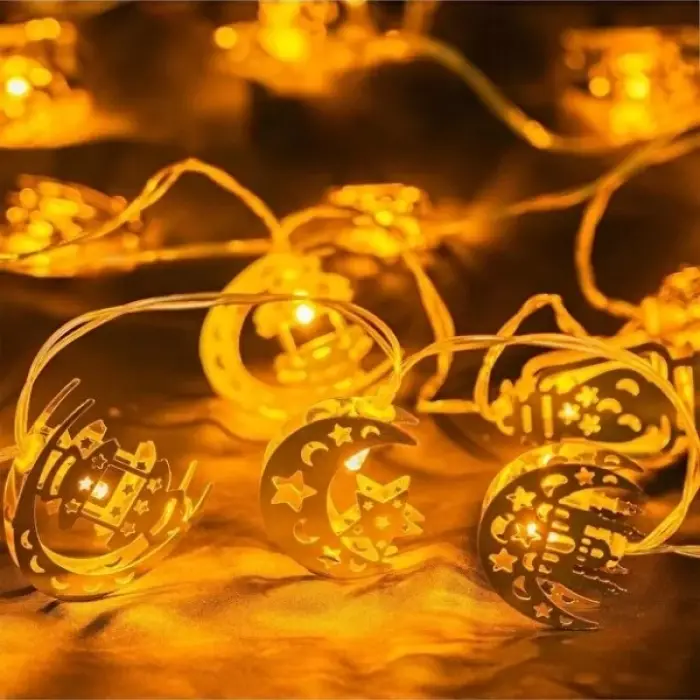 Ramazan Temalı  Figürlü Dekoratif LED Işık 2 Metre