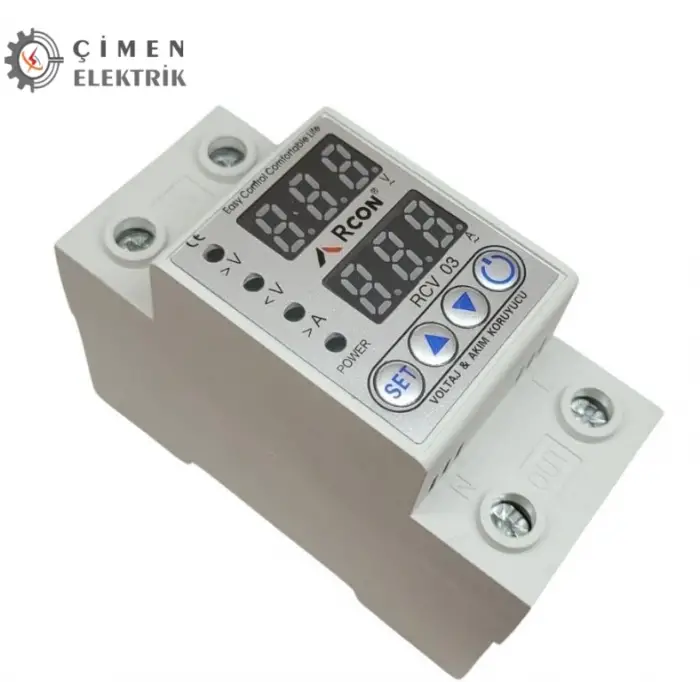 RCON RCV 03 Voltaj Ve Akım Koruma  Regülatörü 220V